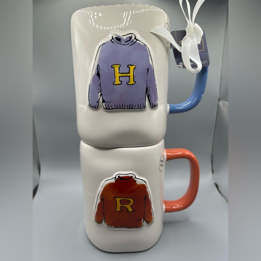Rae Dunn Harry Potter Mug Set Harry Potter & Ron Wesley Sweater BEST MATES NEW